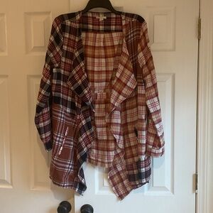 Plaid Women's Duster Jacket